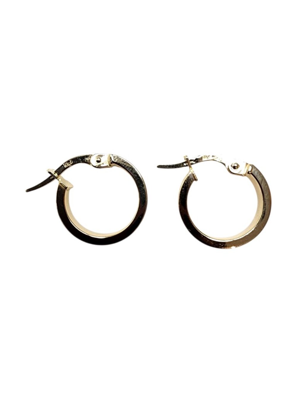 14K Yellow Gold Huggie Hoop Earrings #25523